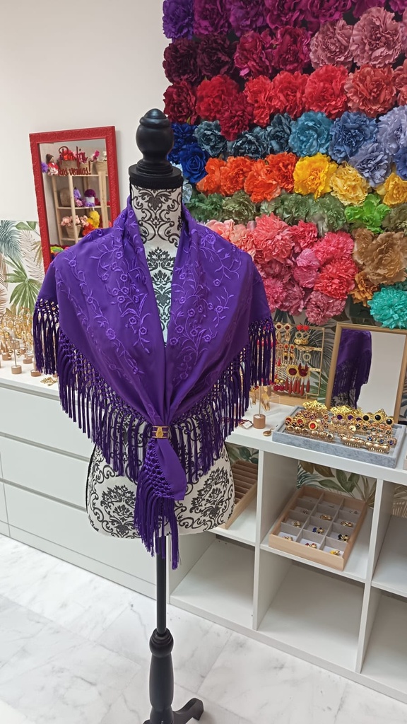 [06-SALOBREÑA-MORADO-TONO] Mantoncillo Salobreña morado al tono