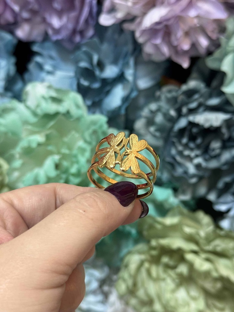 [07-ANILLO-LIBELULA] Anillo doble libélula