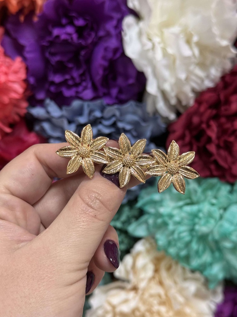 [07-GIRASOL-TRIPLE] Broche girasol triple