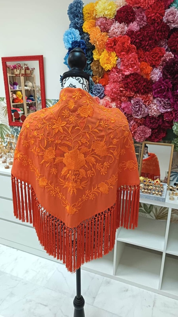 [06-CLAVELINA-NARANJA-TONO] Mantoncillo clavelina naranja al tono