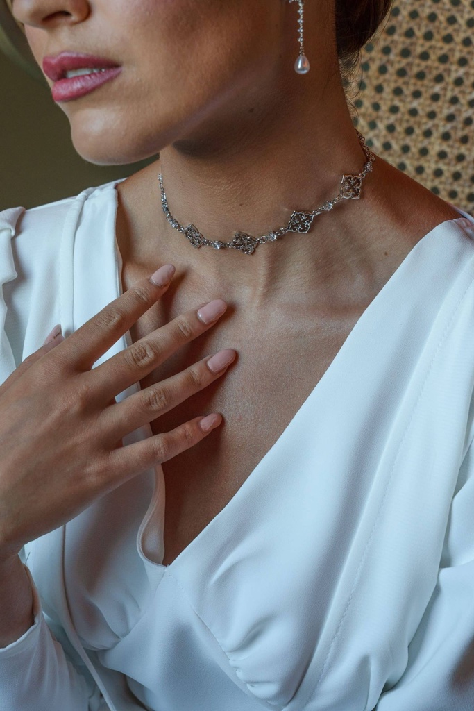 Choker Fabiana cristal